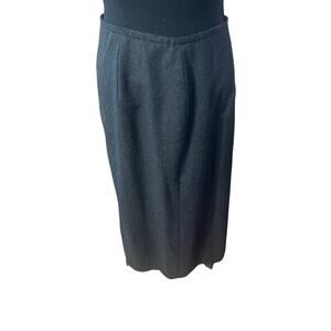Talbots long wool skirt size 12 dark gray